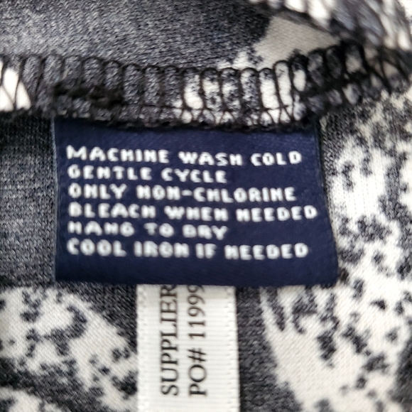 American Living Dress Blk/Ivory Paisley Sz 14 - Picture 4 of 5